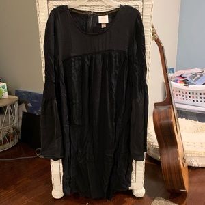 Black long sleeved dress